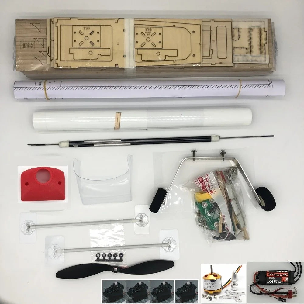 1200mm DIY RC Plane Balsa Kit J3 Cub