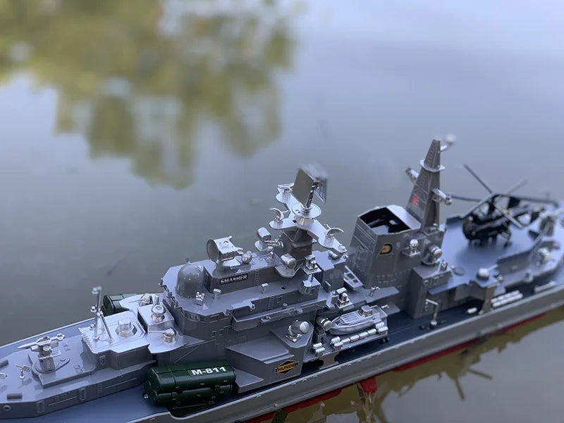 1:275 Scale 31 Inch Large Remote Controlled Warship Battleship Rc Ship On Lakes Pools Rivers Exhibits Models For Kids Boys A