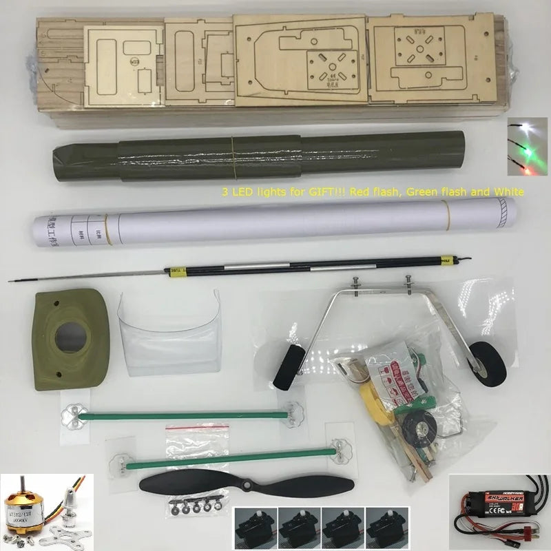 1200mm DIY RC Plane Balsa Kit J3 Cub