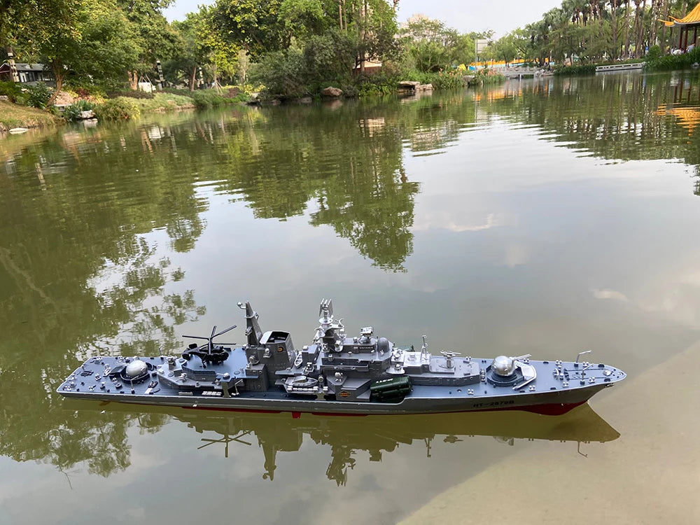 1:275 Scale 31 Inch Large Remote Controlled Warship Battleship Rc Ship On Lakes Pools Rivers Exhibits Models For Kids Boys A