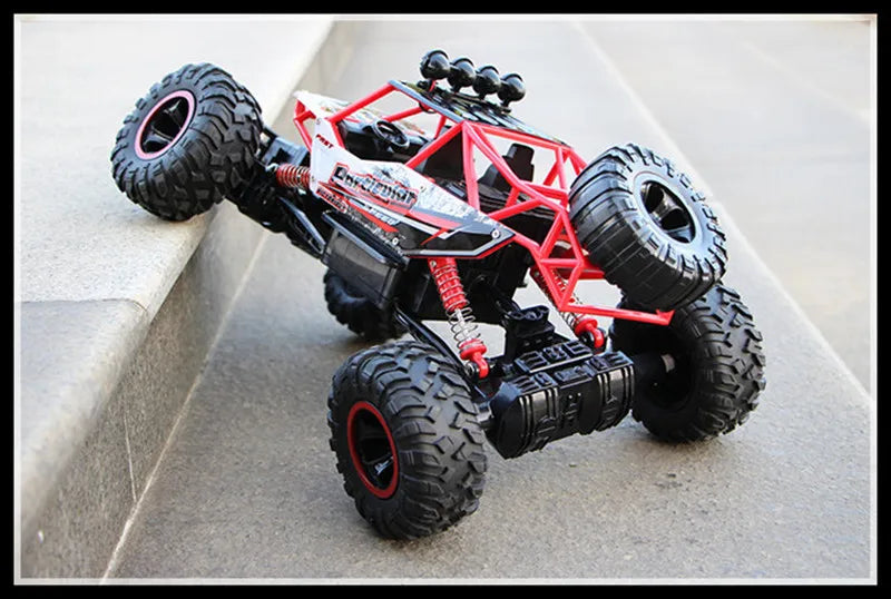1:12 4x4 Off-Road RC Car With LED Lights 2.4G Radio Control Car Buggy 4WD Remote Control High Speed Trucks Boys Toy for Children
