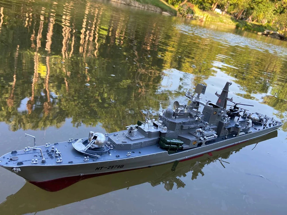1:275 Scale 31 Inch Large Remote Controlled Warship Battleship Rc Ship On Lakes Pools Rivers Exhibits Models For Kids Boys A