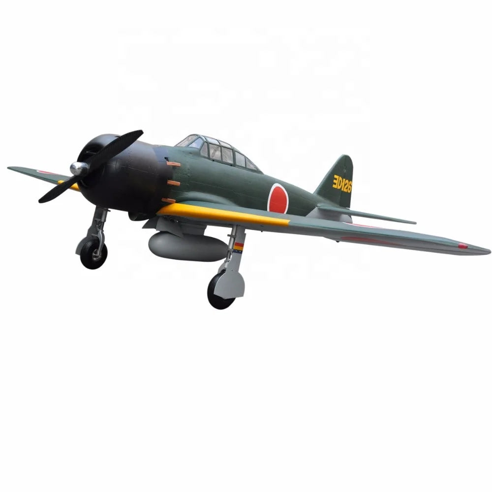 Zero Fighter 91" V2 100cc Fiberglass Remote Control Aeromodel Airplane RC Toys Planes