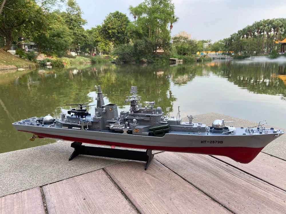 1:275 Scale 31 Inch Large Remote Controlled Warship Battleship Rc Ship On Lakes Pools Rivers Exhibits Models For Kids Boys A