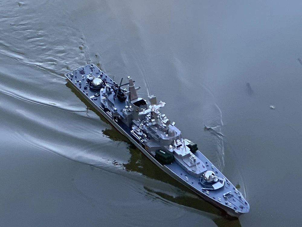 1:275 Scale 31 Inch Large Remote Controlled Warship Battleship Rc Ship On Lakes Pools Rivers Exhibits Models For Kids Boys A