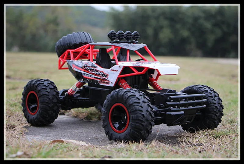 1:12 4x4 Off-Road RC Car With LED Lights 2.4G Radio Control Car Buggy 4WD Remote Control High Speed Trucks Boys Toy for Children