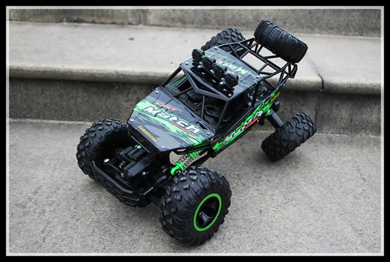 1:12 4x4 Off-Road RC Car With LED Lights 2.4G Radio Control Car Buggy 4WD Remote Control High Speed Trucks Boys Toy for Children