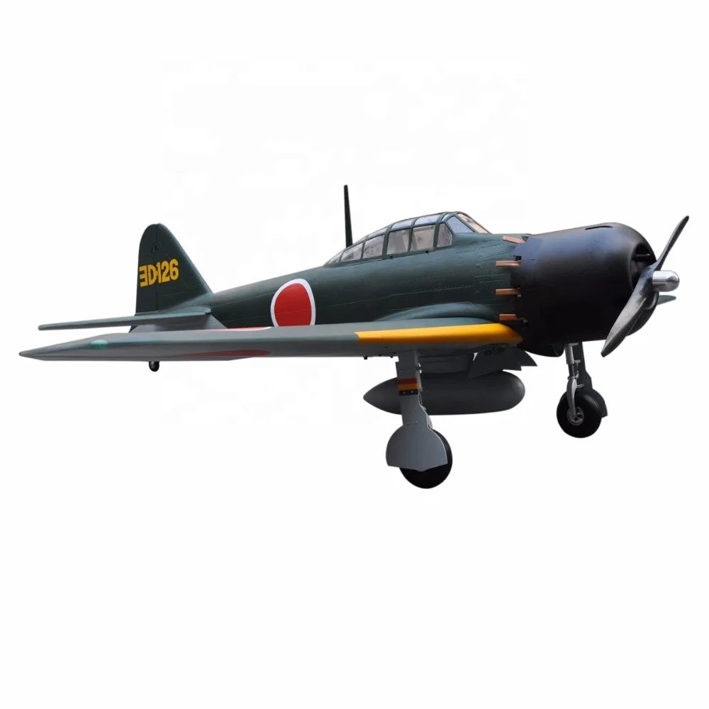 Zero Fighter 91" V2 100cc Fiberglass Remote Control Aeromodel Airplane RC Toys Planes