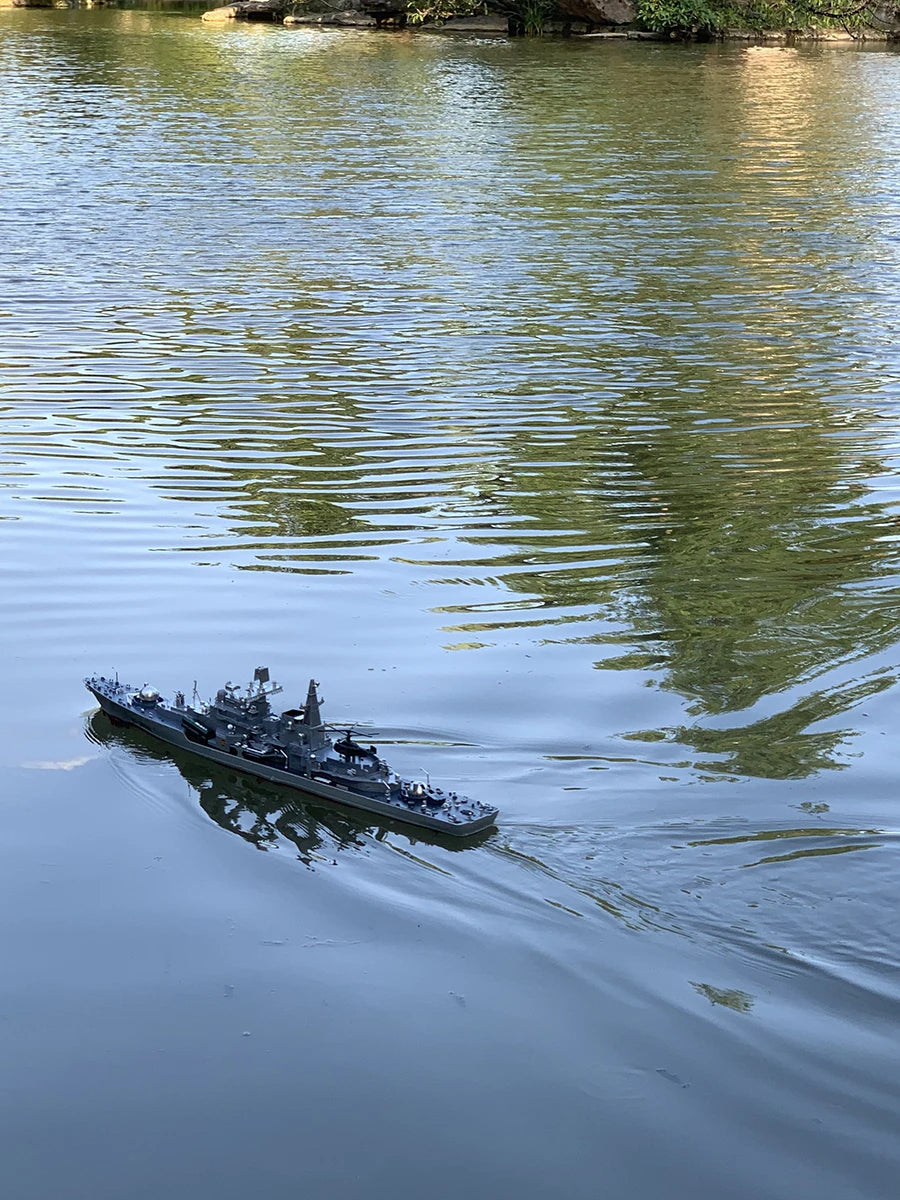 1:275 Scale 31 Inch Large Remote Controlled Warship Battleship Rc Ship On Lakes Pools Rivers Exhibits Models For Kids Boys A