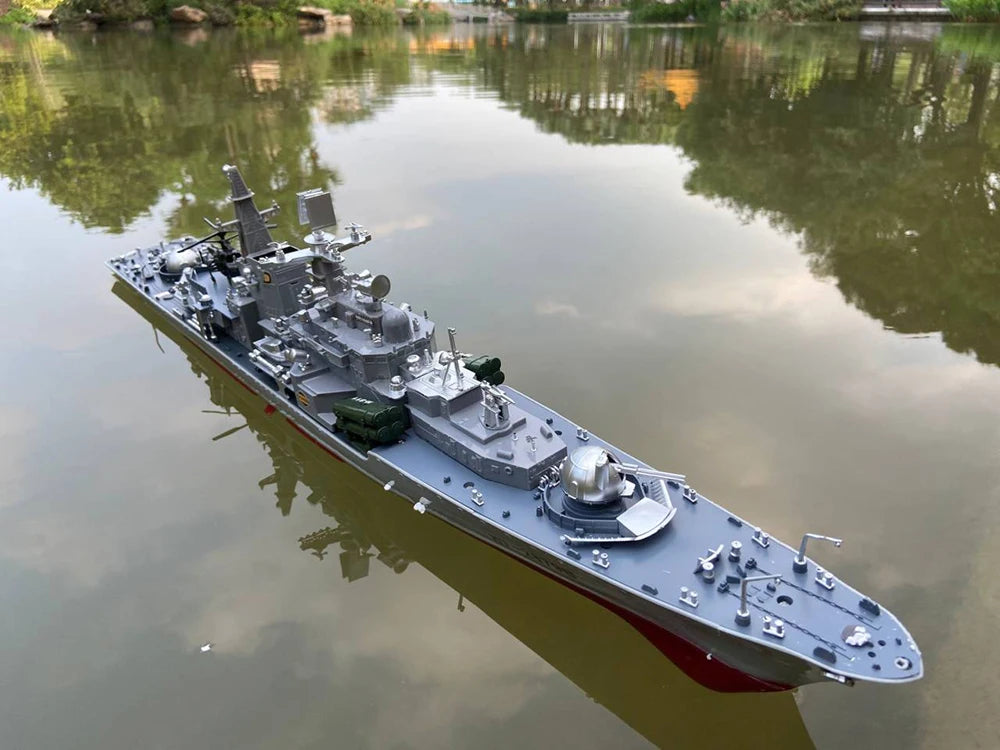 1:275 Scale 31 Inch Large Remote Controlled Warship Battleship Rc Ship On Lakes Pools Rivers Exhibits Models For Kids Boys A