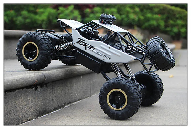1:12 4x4 Off-Road RC Car With LED Lights 2.4G Radio Control Car Buggy 4WD Remote Control High Speed Trucks Boys Toy for Children