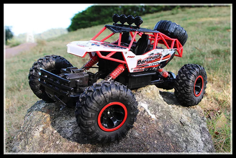 1:12 4x4 Off-Road RC Car With LED Lights 2.4G Radio Control Car Buggy 4WD Remote Control High Speed Trucks Boys Toy for Children