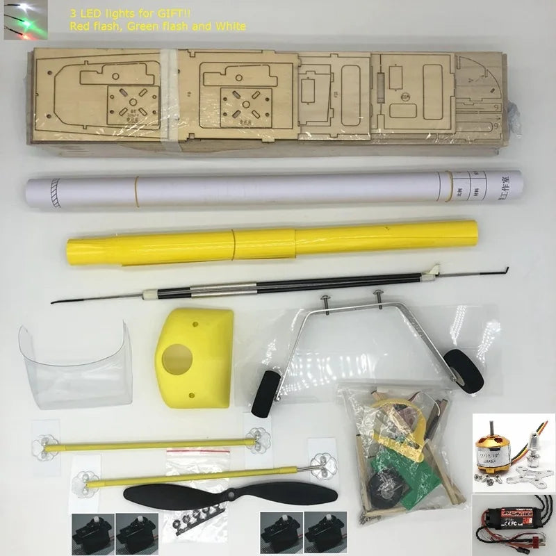 1200mm DIY RC Plane Balsa Kit J3 Cub