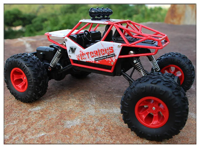 1:12 4x4 Off-Road RC Car With LED Lights 2.4G Radio Control Car Buggy 4WD Remote Control High Speed Trucks Boys Toy for Children