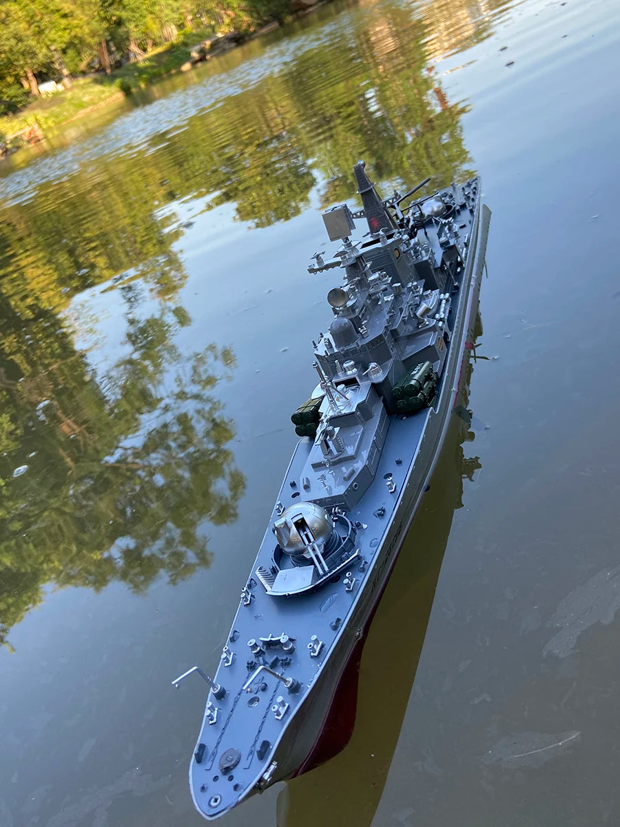 1:275 Scale 31 Inch Large Remote Controlled Warship Battleship Rc Ship On Lakes Pools Rivers Exhibits Models For Kids Boys A