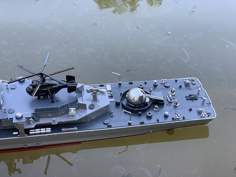 1:275 Scale 31 Inch Large Remote Controlled Warship Battleship Rc Ship On Lakes Pools Rivers Exhibits Models For Kids Boys A
