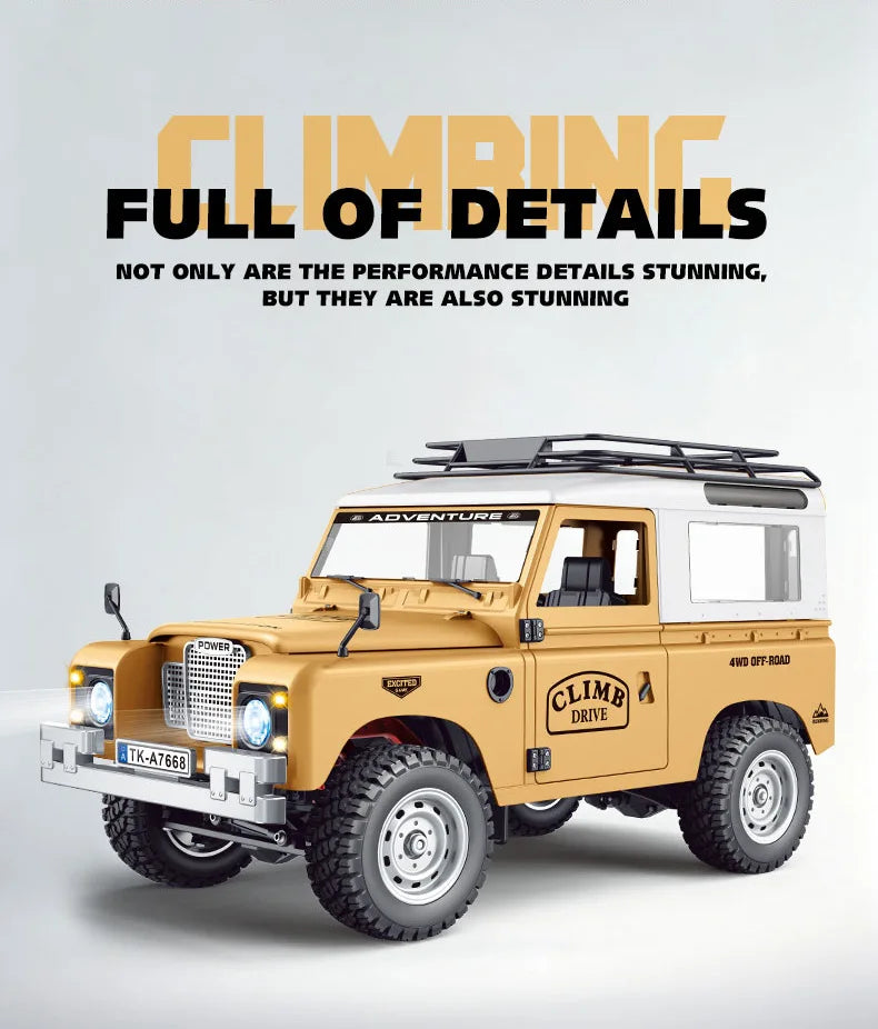 New 1:10 Full Scale Pickup 4X4 Professional Remote RC Defender Simulated Off-Road Climbing Vehicle RC CAR