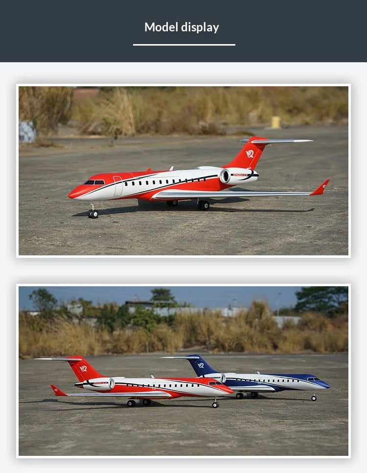 In Stock Xfly Electric Rc Airplane Dual 40mm-J65 Business Jet Fixed Wing Outdoor Scale Model For Adult Rc Hobby Enthusiasts