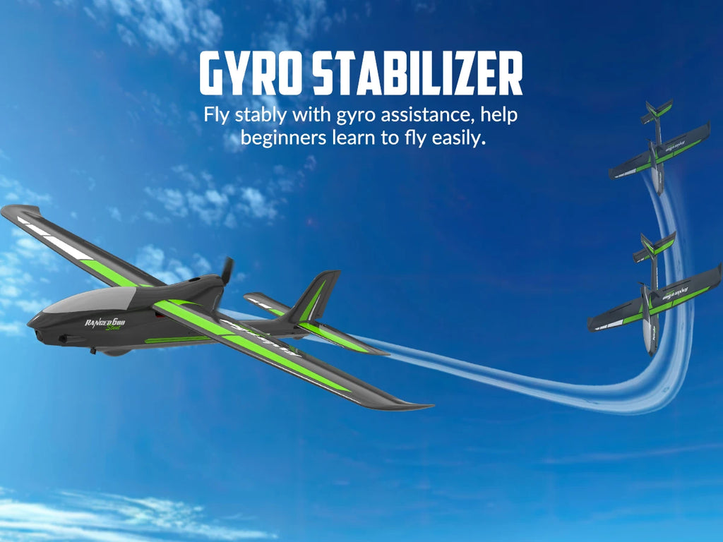 Volantexrc Ranger600 RC Aircraft 2.4GHz 4CH 600MM Fixed Wing RC Plane With 6-Axis Gyro Stabilizer One Key Aerobatic RTF Fighter