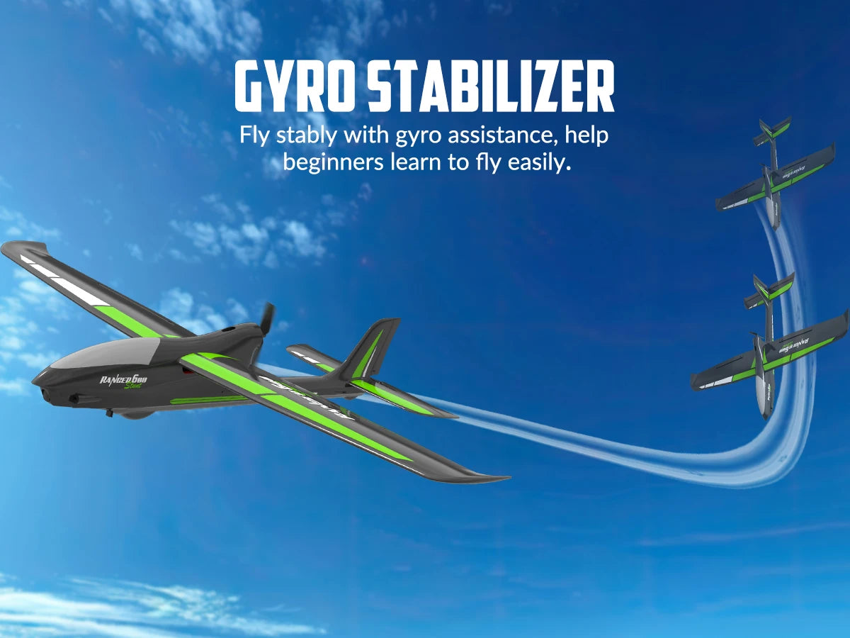 Volantexrc Ranger600 RC Aircraft 2.4GHz 4CH 600MM Fixed Wing RC Plane With 6-Axis Gyro Stabilizer One Key Aerobatic RTF Fighter