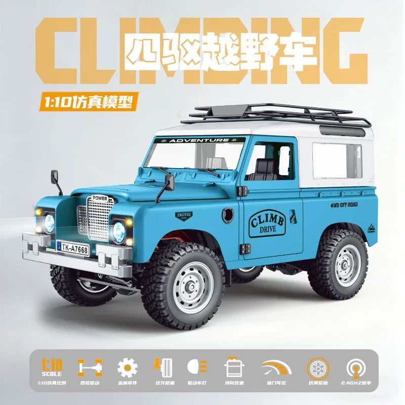 New 1:10 Full Scale Pickup 4X4 Professional Remote RC Defender Simulated Off-Road Climbing Vehicle RC CAR