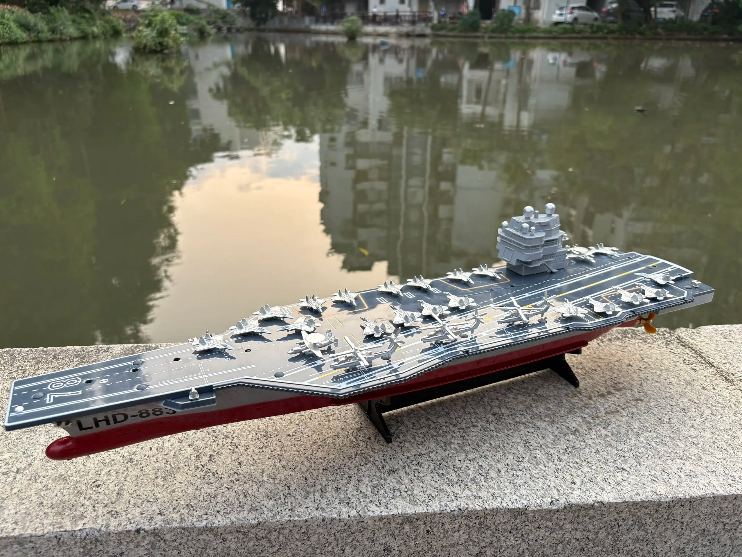 1:275 Scale 31 Inch Large Remote Controlled Warship Battleship Rc Ship On Lakes Pools Rivers Exhibits Models For Kids Boys A