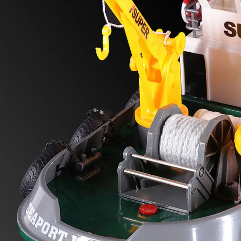 2.4G Heng Long RC Boat Fire Fighting Water Spray Ship Remote Control Assembled Model Servo Motor Toy Gift for Boys TH23785