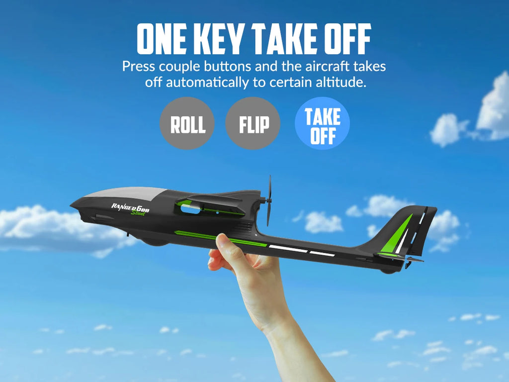 Volantexrc Ranger600 RC Aircraft 2.4GHz 4CH 600MM Fixed Wing RC Plane With 6-Axis Gyro Stabilizer One Key Aerobatic RTF Fighter