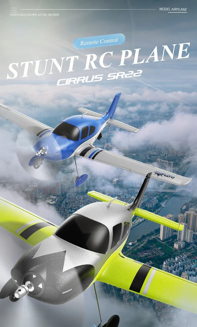 QIDI580 Stunt RC Glider Plane 4CH 2.4G Remote Control Brushless Aircraft EPP Foam Fixed Wing Airplane Model Toys for Children