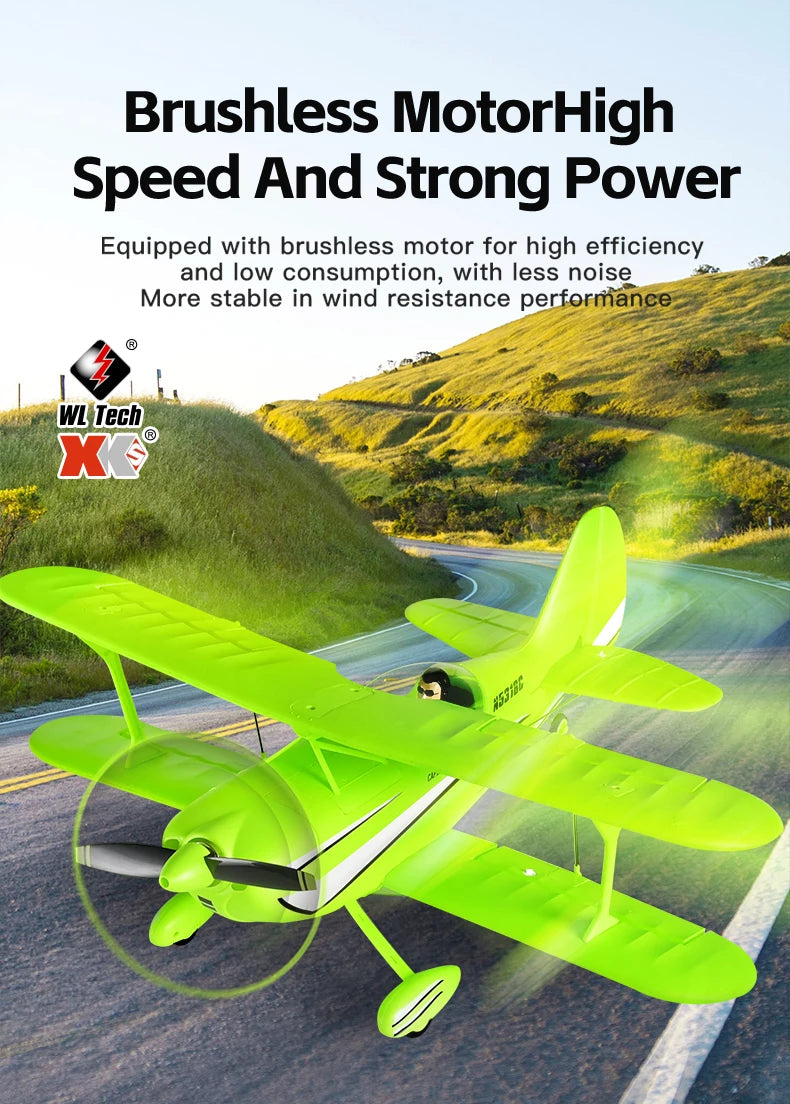 WLtoys A310 RC Plane Glider 2.4G 4CH Brushless Motor Dual Wings Radio Controlled Airplane 3D/6G EPP RC Model Toys For Kid Gift