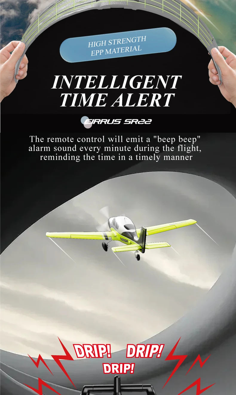 QIDI580 Stunt RC Glider Plane 4CH 2.4G Remote Control Brushless Aircraft EPP Foam Fixed Wing Airplane Model Toys for Children