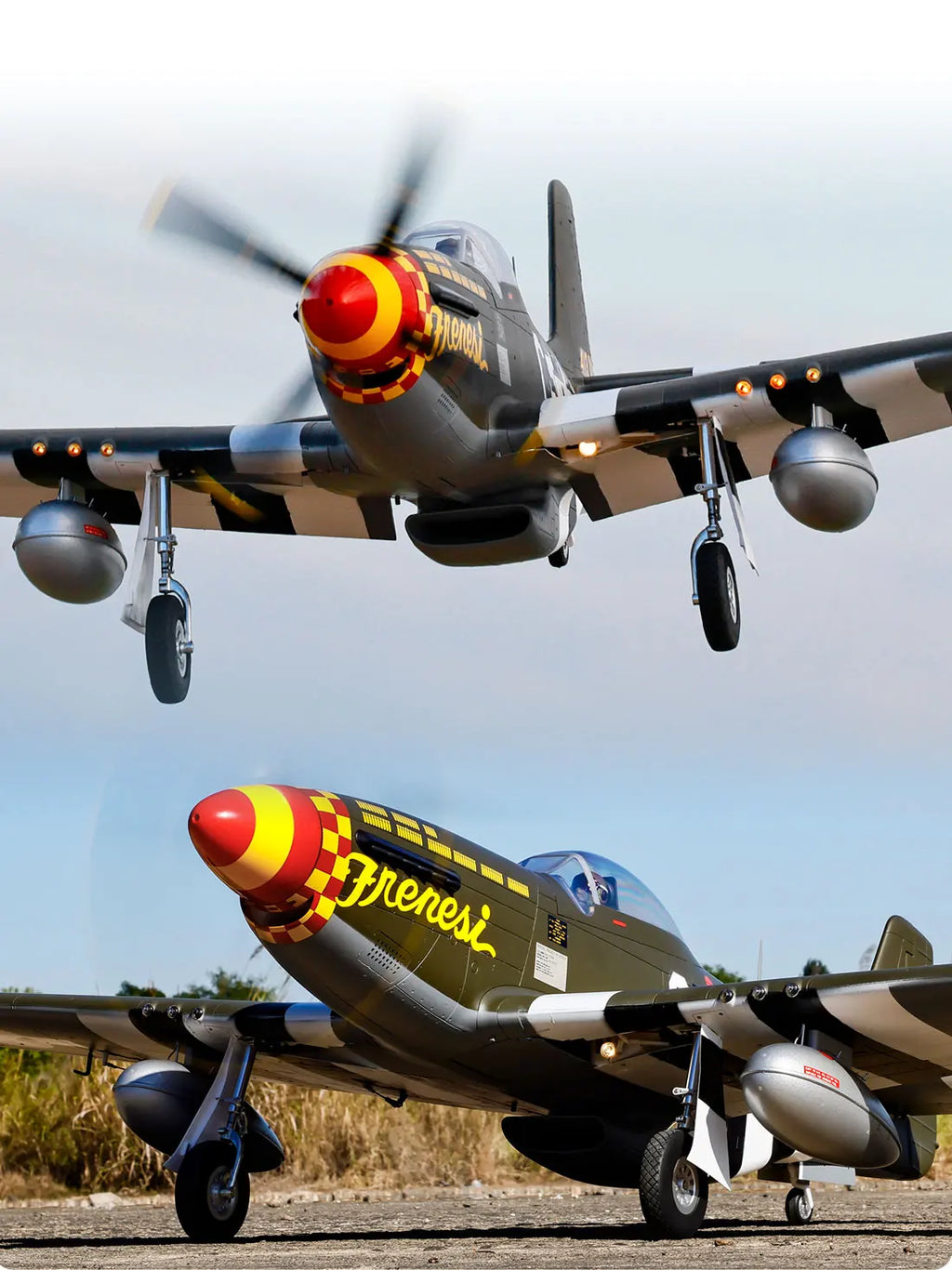 Flightline RC Plane 1600mm Wingspan P-51D  P51 Mustang Warbirds RC Aircraft  Airplane PNP with Retractable Landing Gear