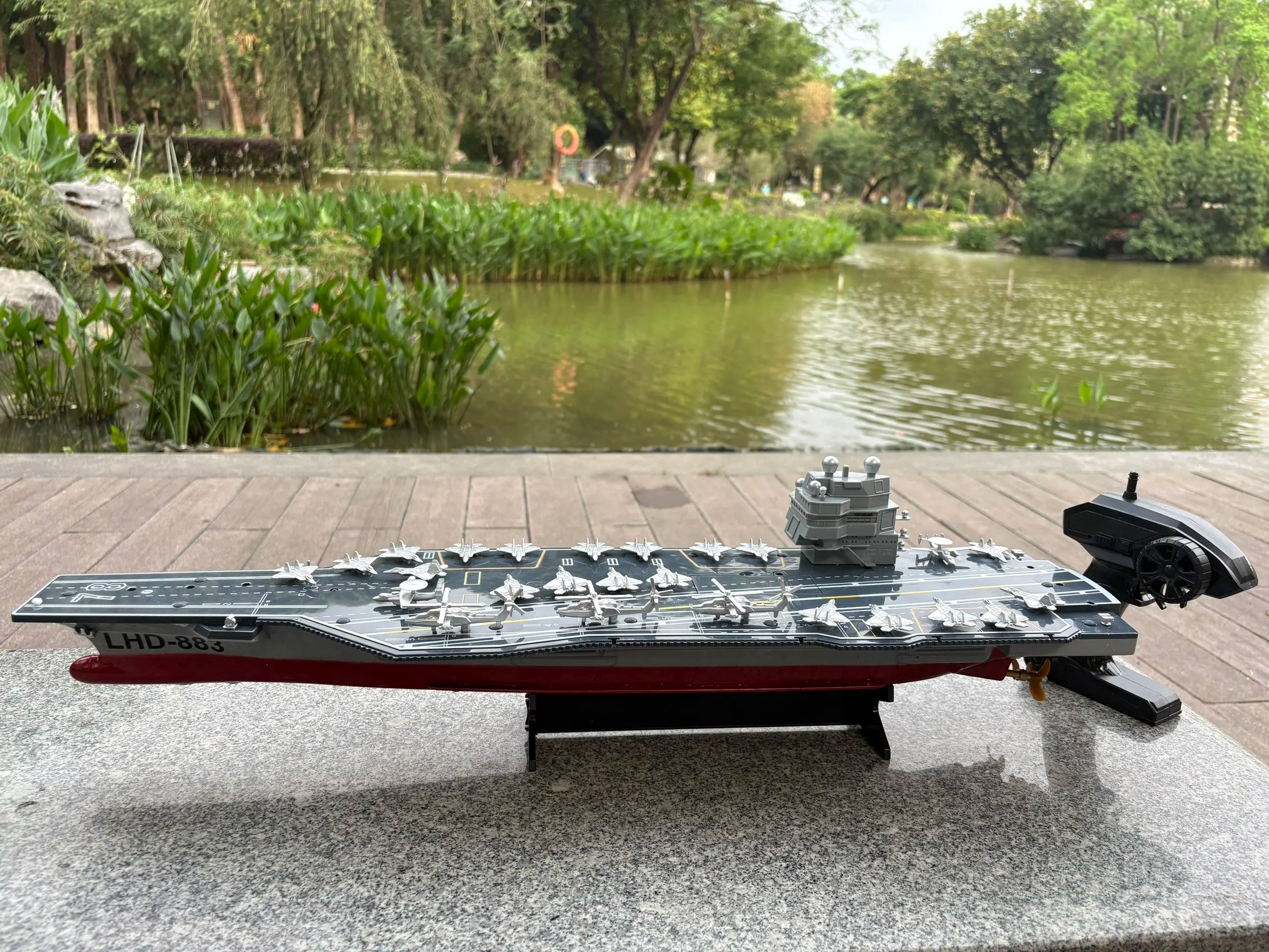 1:275 Scale 31 Inch Large Remote Controlled Warship Battleship Rc Ship On Lakes Pools Rivers Exhibits Models For Kids Boys A