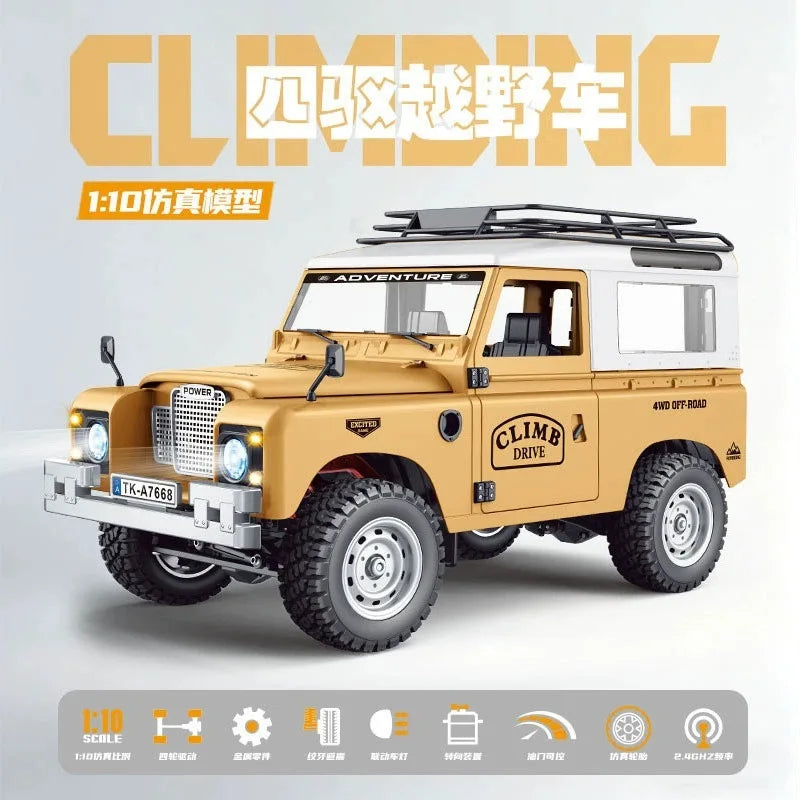New 1:10 Full Scale Pickup 4X4 Professional Remote RC Defender Simulated Off-Road Climbing Vehicle RC CAR
