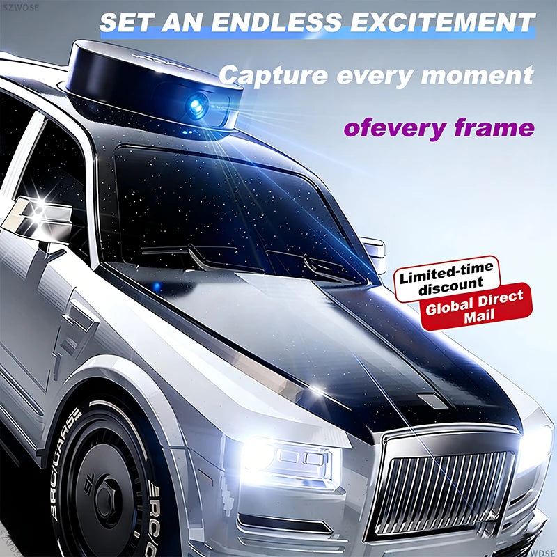 911S RC Cars - 4K HD Camera 4.3-inch Screen One Click Drif, Camera Lifting Design, LED Lighting Drift HD Video Kids RC Vehicle