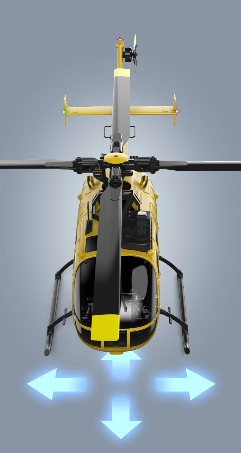 RC ERA 1:25 C180 RC Helicopter BO105 6CH Brushless with Optical Flow Positioning 3D Stunt Single Propeller No Aileron Plane Toys