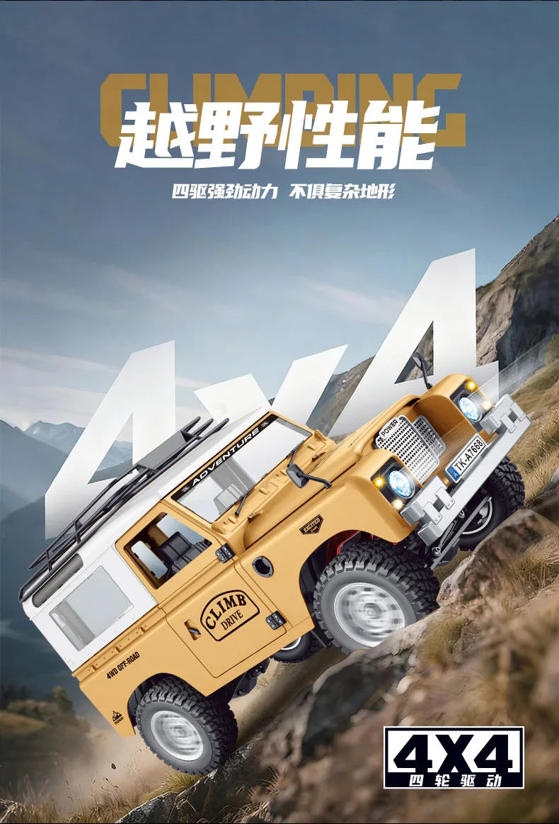 New 1:10 Full Scale Pickup 4X4 Professional Remote RC Defender Simulated Off-Road Climbing Vehicle RC CAR