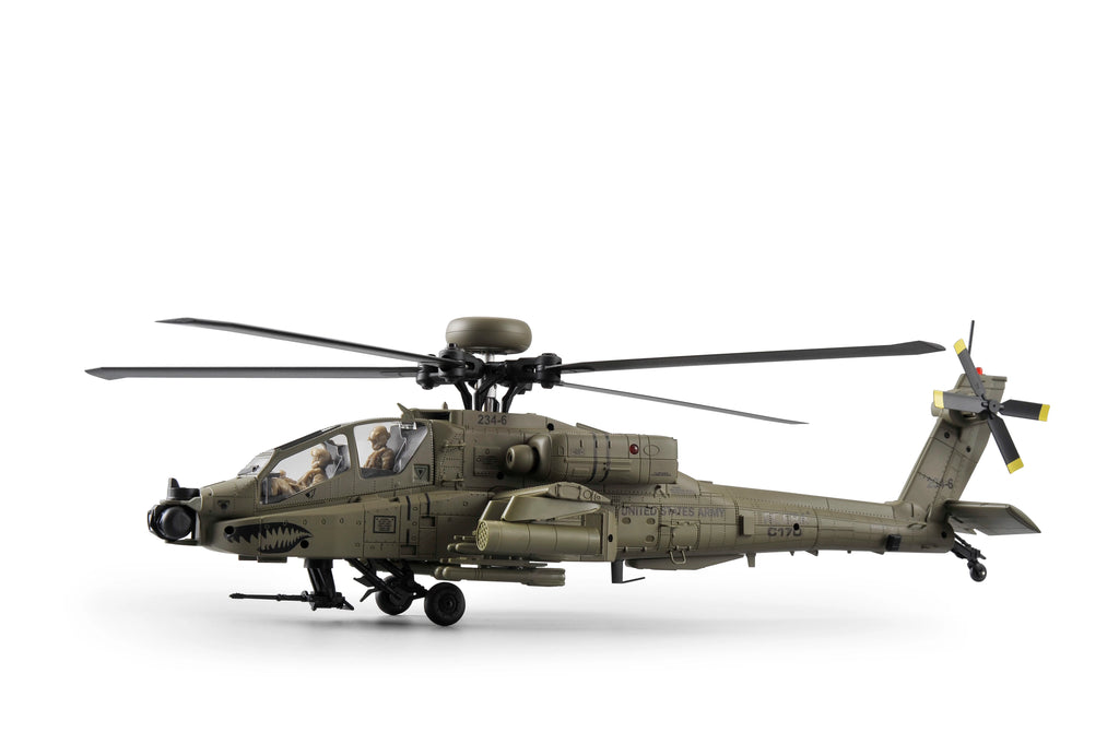 RC Helicopter C170 1:48 RC ERA Apache Remote Control Armed Helicopter Optical Flow Positioning 6CH Brushless Aircraft Model Toy