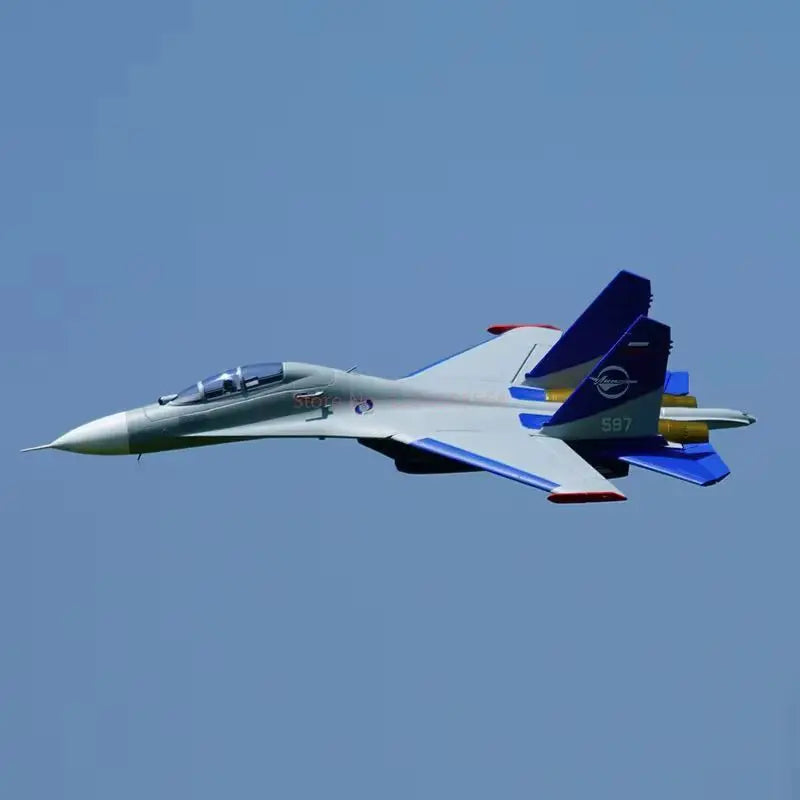 Xfly Double 50mm Su27 Twin Engine Jet Fighter Rc Plane Remote Control Assembly Fixed Wing Model