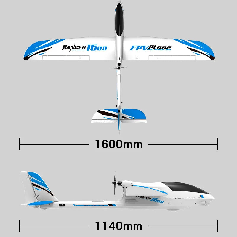 Volantexrc Ranger V757-7 Rc Plane 1600mm Wingspan EPO 4CH Rc Glider Fpv Aircraft Rc Airplane Rc Model 75707 Pnp For Boys Gifts