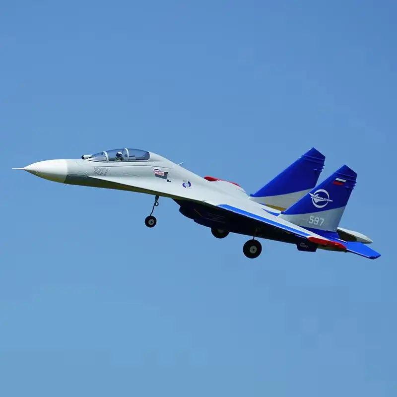 Xfly Double 50mm Su27 Twin Engine Jet Fighter Rc Plane Remote Control Assembly Fixed Wing Model