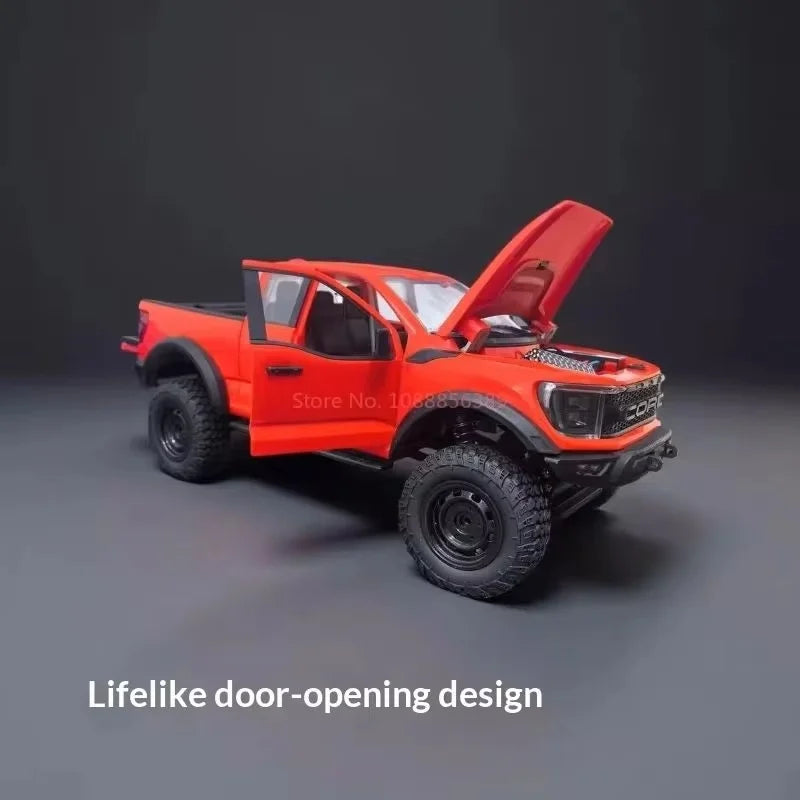 Hongxing New F-150 Rc Car 1:12 Scale 4wd Off-Road Pickup Truck Full Metal Gearbox Realistic Open Doors Cruise Control Rc Vehicle