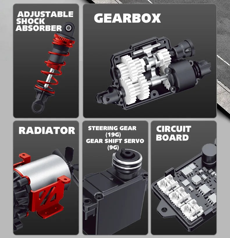 New 1:10 Full Scale Pickup 4X4 Professional Remote RC Defender Simulated Off-Road Climbing Vehicle RC CAR