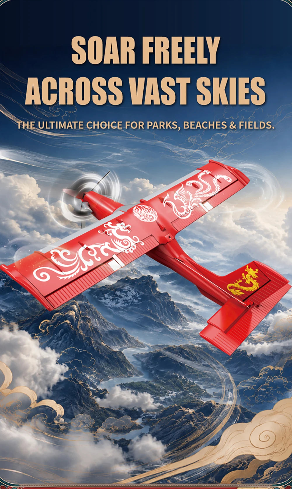 9IMOD RC Fixed Wing Plane 1/22 Scale MF-X7 3 Flight Modes EPP Brushless RTF Aircraft