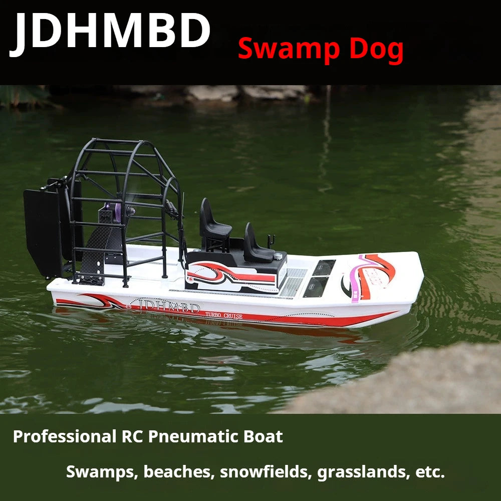 Swamp Dog Air Cushion RC Boat - High Speed Amphibious Hovercraft  1:13 Scale DIY Model for Water   Land & Mud Play