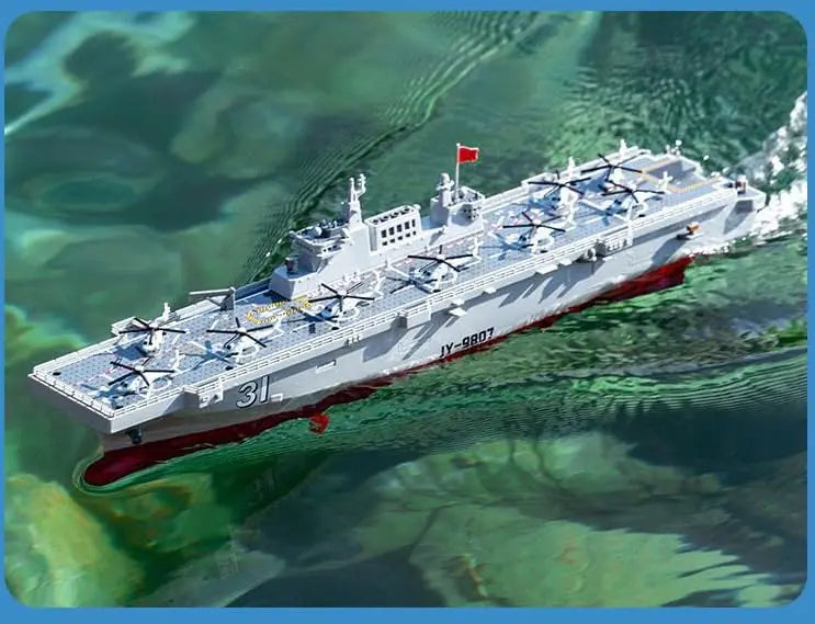 1:275 Scale 31 Inch Large Remote Controlled Warship Battleship Rc Ship On Lakes Pools Rivers Exhibits Models For Kids Boys A