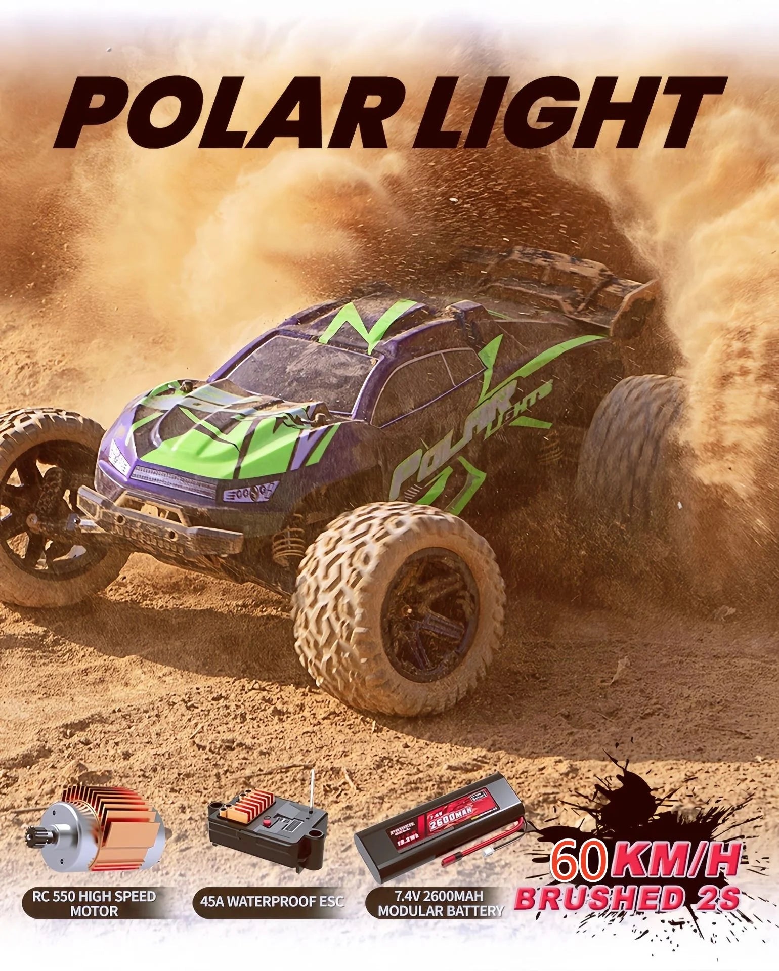 1:8 Large Size RC Car 60KM/H High-Speed RC Drift Racing Car 2.4G Super Shock Absorber RC Truck Car Toys  Model Adults Gifts