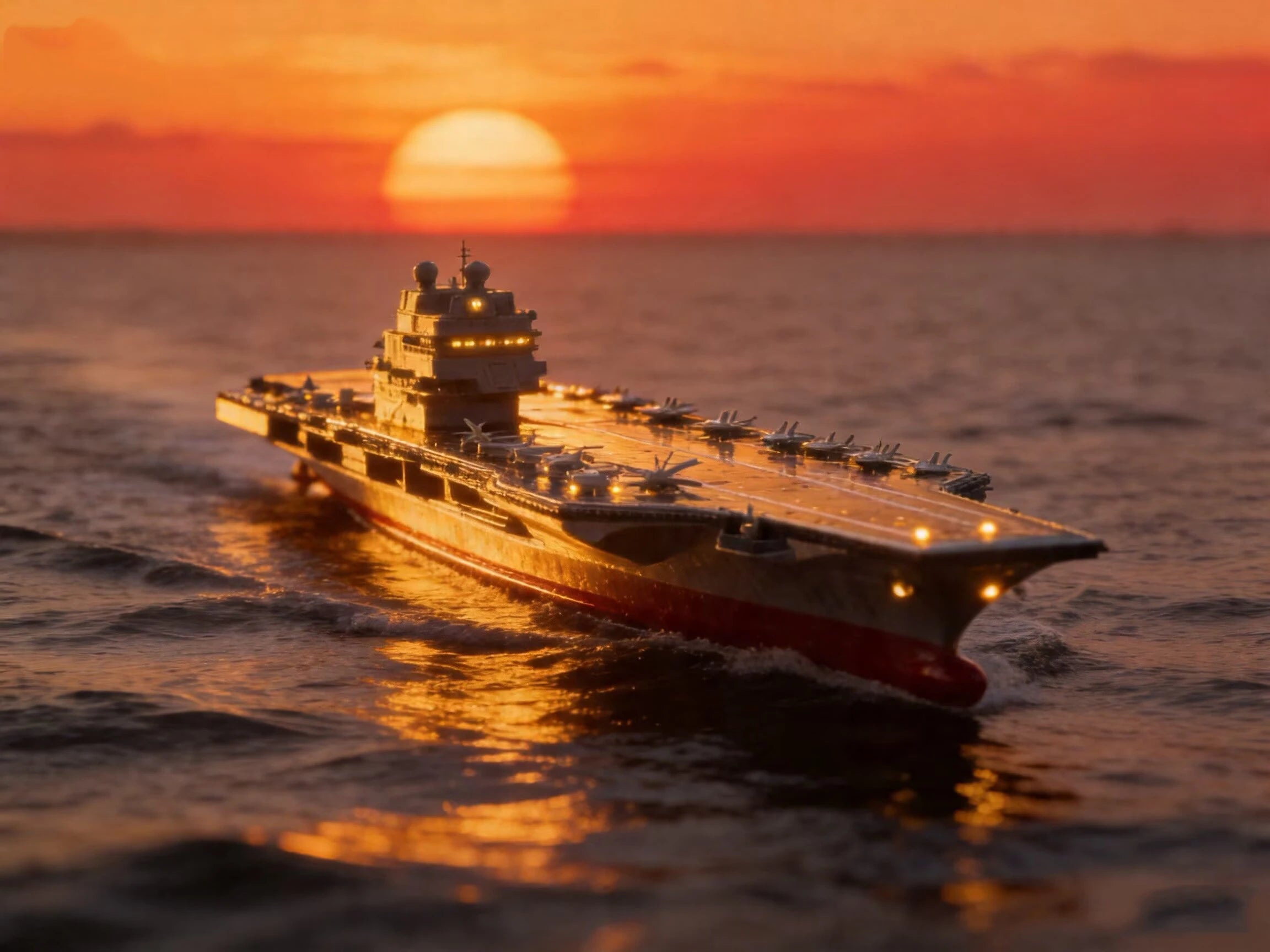 1:275 Scale 31 Inch Large Remote Controlled Warship Battleship Rc Ship On Lakes Pools Rivers Exhibits Models For Kids Boys A