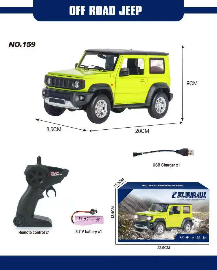 1:24 RC Car Simulation RC Crawler - Remote Control Off-Road Vehicle Model Truck for Display & Play