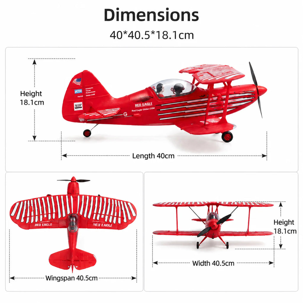 New 2026 WLtoys RC Airplane Brushless Motor 3D/6G with Gyroscope Biplane Four-Channel Plane Boy's Gift A310
